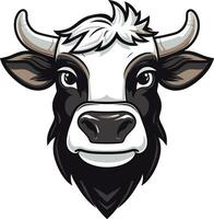 laticínios vaca logotipo ícone Preto vetor para desenhador Preto vetor laticínios vaca logotipo ícone