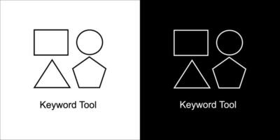 palavra chave ferramenta ícone Projeto vetor