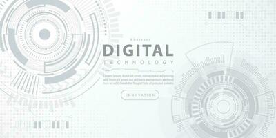 digital tecnologia futurista dados branco fundo, cyber nano Informação, abstrato comunicação, inovação futuro tecnologia dados, Internet rede Rapidez conexão, ai grande dados linhas pontos ilustração vetor