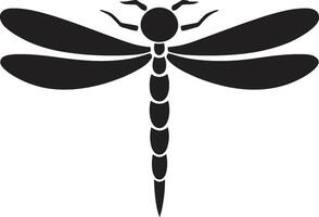 místico anoitecer libélula emblema vetor noir tecelão de sonhos libélula silhueta Projeto