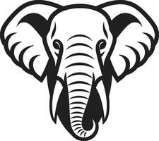 elefante logotipo para causa uma significativo e impactante Projeto majestoso elefante majestade uma Preto vetor ícone Projeto