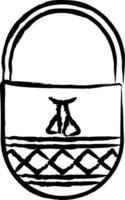 Wayuu mão desenhado vetor ilustração