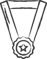 medalha mão desenhado vetor ilustração