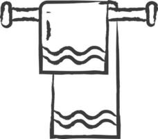 toalha mão desenhado vetor ilustração