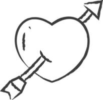 cupido2 mão desenhado vetor ilustração