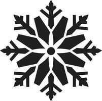 régio invernos ícone monocromático logotipo elegante símbolo do gelo vetor neve silhueta