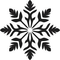 emblema do invernos serenidade vetor logotipo Projeto elegante geada embaixador monocromático neve emblema