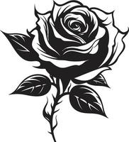 majestoso Flor majestade emblemático emblema régio elegância dentro flor moderno rosa ícone vetor
