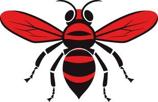 ícone do a enxame vespa vetor logotipo força e poder Preto vespa emblema