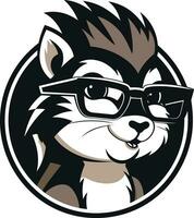 Esquilo logotipo ícone para cantor Esquilo logotipo ícone para dançarino vetor