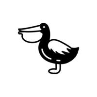 pelicano ícone dentro vetor. ilustração vetor