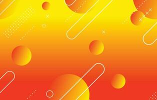 abstrato colorida geométrico fundo. laranja e amarelo elementos com gradiente vetor