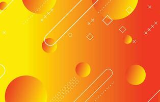 abstrato colorida geométrico fundo. laranja e amarelo elementos com gradiente vetor
