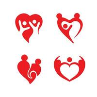 amor pessoas saúde logotipo vetor