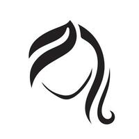 lindo cabelo onda abstrato logotipo design.logotipo para negócios, salão, beleza, cabeleireiro, Cuidado. vetor