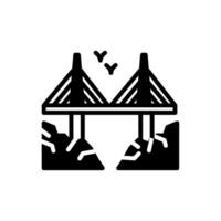 millau ponte ícone dentro vetor. ilustração vetor
