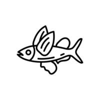 vôo peixe ícone dentro vetor. ilustração vetor