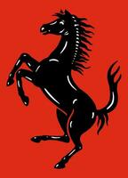 Ferrari logotipo italiano super esporte carro vetor