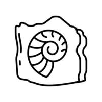 fósseis ícone dentro vetor. ilustração vetor