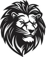 majestoso majestade a rugindo rei dentro Preto vetor leão logotipo ferocidade desencadeado a à moda pantera dentro leão ícone emblema