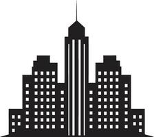 moderno vivo ícone Preto apartamento logotipo sofisticado construção Projeto Preto vetor emblema