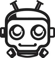 digital dínamo uma compactar vetor mascote minúsculo tecnologia titã uma à moda robô emblema