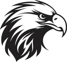 águias reino Preto Projeto emblema monarca do a céu Preto logotipo com Águia ícone vetor