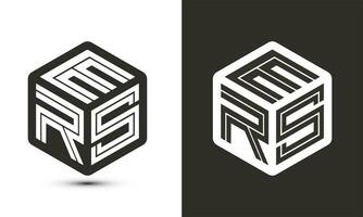 s carta logotipo Projeto com ilustrador cubo logotipo, vetor logotipo moderno alfabeto Fonte sobreposição estilo.