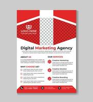 criativo moderno digital marketing o negócio folheto Projeto modelo folheto, cobrir, anual relatório, poster, folheto, promoção, anúncio, folheto Projeto vetor