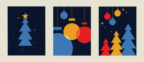 conjunto do Natal poster Projeto vetor