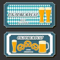 lindo ilustração em tema do a comemorar anual oktoberfest feriado vetor