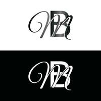 carta bm luxo moderno monograma logotipo vetor projeto, logotipo inicial vetor marca elemento gráfico ilustração Projeto modelo