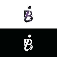 carta bi luxo moderno monograma logotipo vetor projeto, logotipo inicial vetor marca elemento gráfico ilustração Projeto modelo