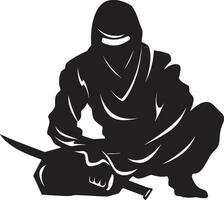 a arte do ninja vetor furtividade ninja vetor criações uma digital viagem