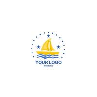 logotipo ou ícone para navio serviço vetor
