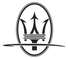 maserati carro logotipo ícone placa símbolo vetor