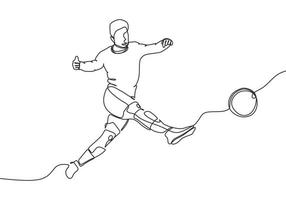 Desenho De Linha Contínua De Jogador De Futebol Atirando Em Uma Ilustração  Vetorial De Cobrança De Falta Vetor PNG , Pose, Jogos, Futebol Imagem PNG e  Vetor Para Download Gratuito