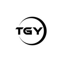 tgy carta logotipo projeto, inspiração para uma único identidade. moderno elegância e criativo Projeto. marca d'água seu sucesso com a impressionante isto logotipo. vetor