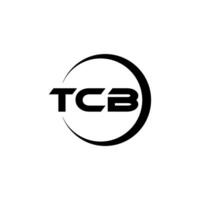 tcb carta logotipo projeto, inspiração para uma único identidade. moderno elegância e criativo Projeto. marca d'água seu sucesso com a impressionante isto logotipo. vetor