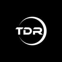 tdr carta logotipo projeto, inspiração para uma único identidade. moderno elegância e criativo Projeto. marca d'água seu sucesso com a impressionante isto logotipo. vetor