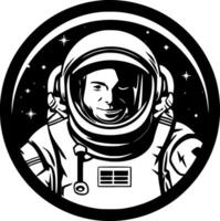 astronauta, minimalista e simples silhueta - vetor ilustração