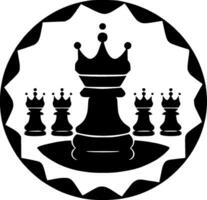 xadrez, minimalista e simples silhueta - vetor ilustração