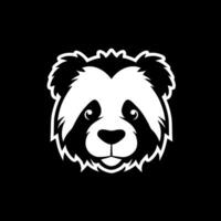 panda - Preto e branco isolado ícone - vetor ilustração