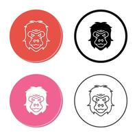 ícone de vetor de gorila