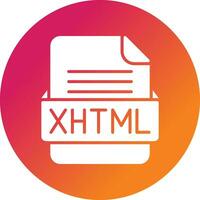 xhtml Arquivo formato vetor ícone