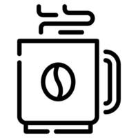 café caneca ícone ilustração, para uiux, infográfico, etc vetor