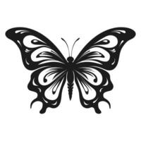 borboleta silhueta vetor ilustração, vôo borboleta Preto silhueta, monarca clipart isolado em uma branco fundo