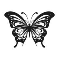 borboleta silhueta vetor ilustração, vôo borboleta Preto silhueta, monarca clipart isolado em uma branco fundo