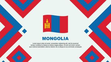 Mongólia bandeira abstrato fundo Projeto modelo. Mongólia independência dia bandeira papel de parede vetor ilustração. Mongólia modelo