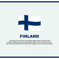 Finlândia bandeira fundo Projeto modelo. Finlândia independência dia bandeira social meios de comunicação publicar. Finlândia Projeto vetor